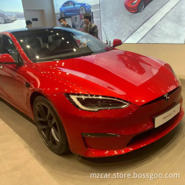 Grote korting Tesla Model S 2023 Pure Electric Sedan Vijf deuren Vijf zitplaatsen Nieuwe energieauto gebruikte EV -auto